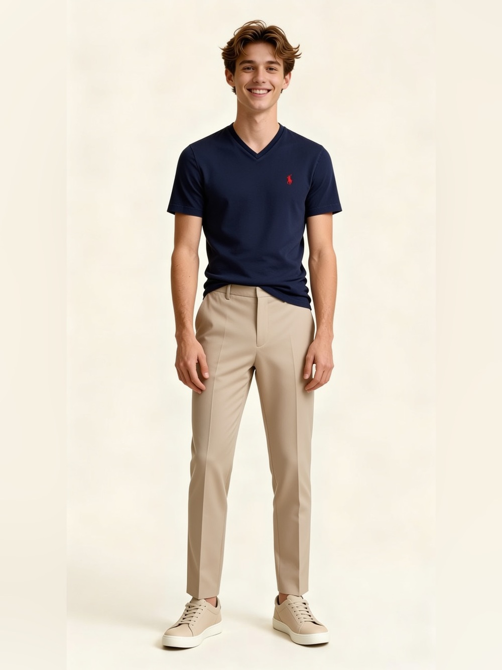 Polo Ralph Lauren Navy V-Neck T-Shirt